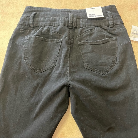 NWT Refuge Denim Black Push Up High Rise Skinny Jeans - Picture 5 of 14
